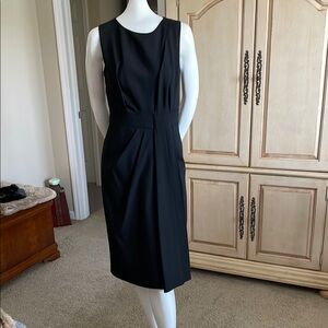 Michael Kors Collection Sleeveless Round Neck Faux Wrap A-Line Dress 10 NWT